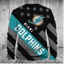 Miami Dolphins 3D Hoodie Flag New