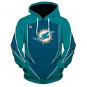 Miami Dolphins 3D Hoodie Green