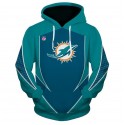 Miami Dolphins 3D Hoodie Green