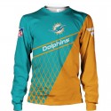 Miami Dolphins 3D Hoodie Green Yellow