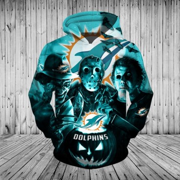 Miami Dolphins 3D Hoodie Horror
