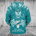 Miami Dolphins 3D Hoodie Horror Movie Venom