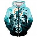 Miami Dolphins 3D Hoodie Horror Sweatshirt