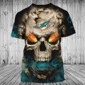 Miami Dolphins 3D Hoodie Hot Skull