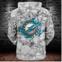 Miami Dolphins 3D Hoodie Ice