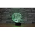 Miami Dolphins 3D Led Light Lamp