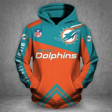 Miami Dolphins Love Hoodie 3D VIP