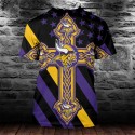 Minnesota Vikings 3D Hoodie Cross
