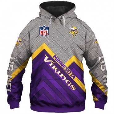 Minnesota Vikings 3D Hoodie Diamond