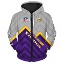 Minnesota Vikings 3D Hoodie Diamond