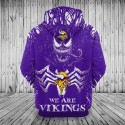 Minnesota Vikings 3D Hoodie Horror Movie Venom