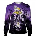 Minnesota Vikings 3D Hoodie Horror Sweatshirt