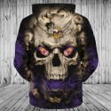 Minnesota Vikings 3D Hoodie Hot Skull