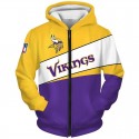 Minnesota Vikings 3D Hoodie Purple Sweatshirt
