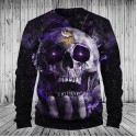 Minnesota Vikings 3D Hoodie Space Skull