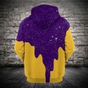 Minnesota Vikings 3D Hoodie Stars