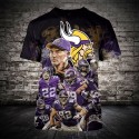 Minnesota Vikings 3D Hoodie Team