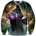 Minnesota Vikings 3D Hoodie Unique Skull Football