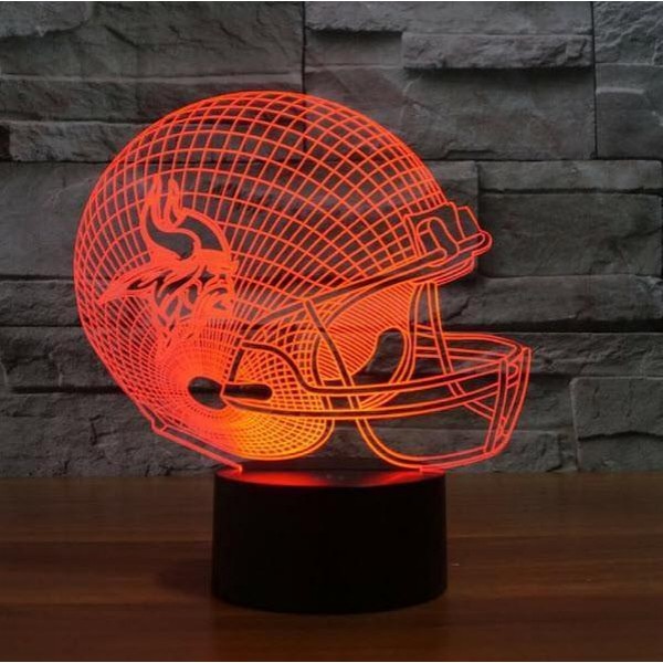 Minnesota Vikings 3D Led Light Lamp