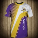 Minnesota Vikings 3D Tshirt Yellow and Black