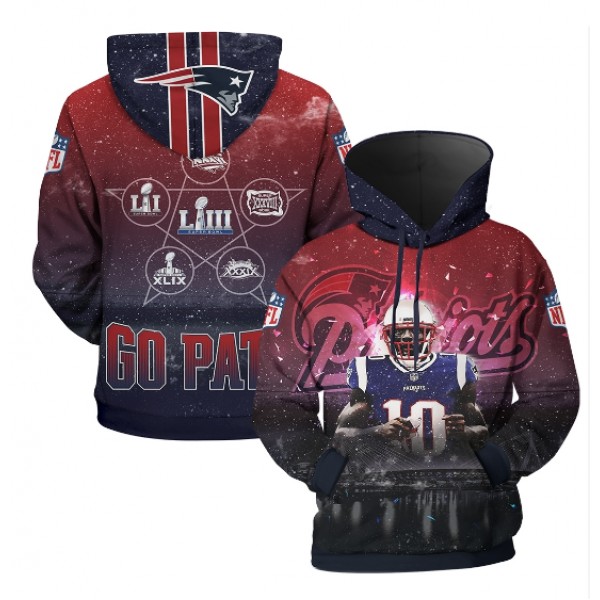 New England Patriots 3D Hoodie 10