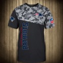 New England Patriots 3D Hoodie Black and Camouflage
