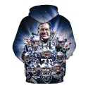 New England Patriots 3D Hoodie Blood