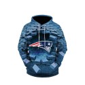 New England Patriots 3D Hoodie Brick