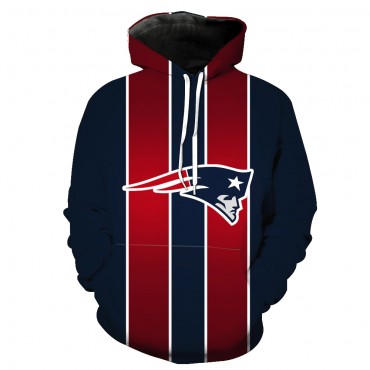 New England Patriots 3D Hoodie Classic New