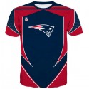 New England Patriots 3D Hoodie Classic Red and Blue