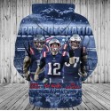 New England Patriots 3D Hoodie Cool Blue