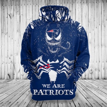 New England Patriots 3D Hoodie Horror Movie Venom