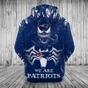 New England Patriots 3D Hoodie Horror Movie Venom