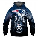 New England Patriots 3D Hoodie Horror Sweatshirt