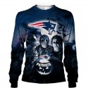 New England Patriots 3D Hoodie Horror Sweatshirt