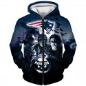 New England Patriots 3D Hoodie Horror Sweatshirt