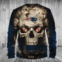 New England Patriots 3D Hoodie Hot Skull