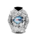 New England Patriots 3D Hoodie Ice