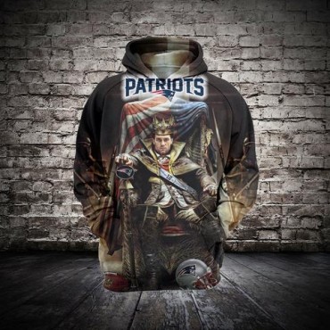 New England Patriots 3D Hoodie King