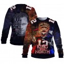 New England Patriots 3D Hoodie King Of The North