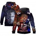 New England Patriots 3D Hoodie King Of The North