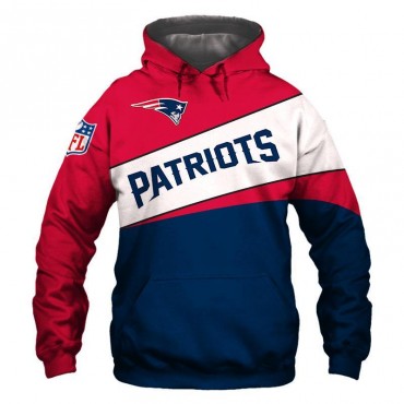 New England Patriots 3D Hoodie Purple Sweatshirt