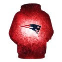 New England Patriots 3D Hoodie Red