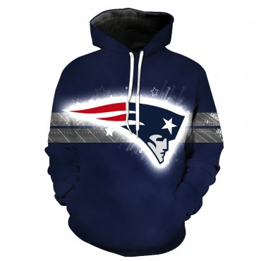 New England Patriots 3D Hoodie Shiny