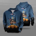 New England Patriots 3D Hoodie Skull Halloween