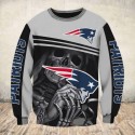 New England Patriots 3D Hoodie Skull MVP