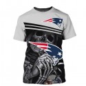 New England Patriots 3D Hoodie Skull MVP