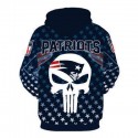 New England Patriots 3D Hoodie Stars New