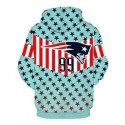 New England Patriots 3D Hoodie Stars