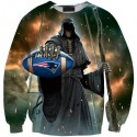 New England Patriots 3D Hoodie Unique Skull Football